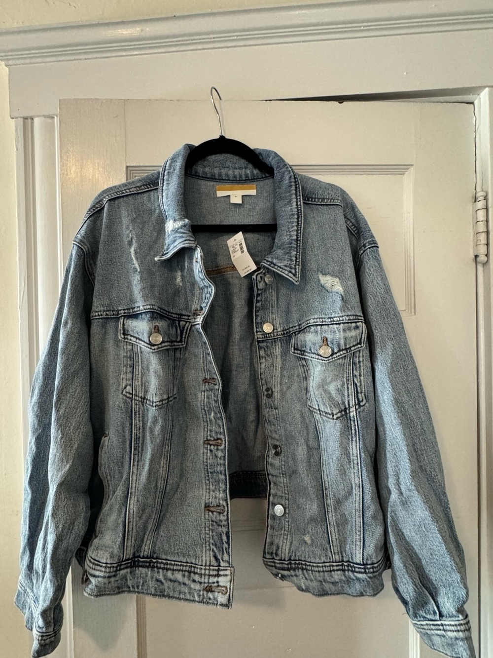 Maurices Light Blue Washed Denim Jacket